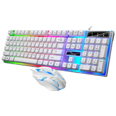 RYRA Keyboard Mouse Set G21B-RGB-BA Mechanical Gaming Keyboard And Mouse Combo Wired RGB LED For Computer Laptop Gamer