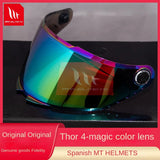 MT Thor 4 Original Original Lens Motorcycle Helmet Day and Night Universal Black Tea Night Vision Gold Blue Knight