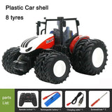 1/24  Remote Control Tractor Trailer 2.4G RC Tractor Simulated Engineering Construction Truck Model Toys Farming Machine