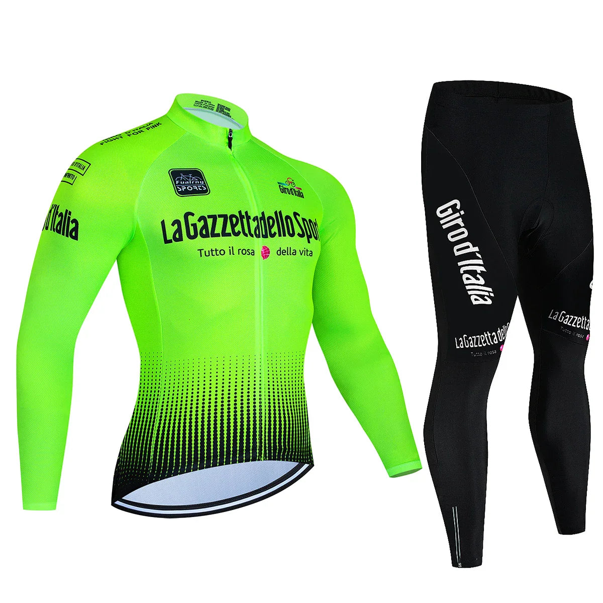 Tour De Italy D'ITALIA Cycling Jersey Set Premium anti-uv manica lunga Downhill Cycling Suit autunno Quick-Dry Pro Racing Unifor