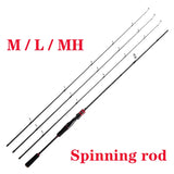 Catch.u Bass Fishing Rod Carbon Fiber Spinning/Casting Fishing Pole Bait WT 4-35G Line WT 2-20LB 3Top Fast Lure Fishing Rods