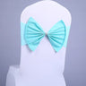 10/50pcs/Lot Bow Chair Sashes Band For Wedding Party Birthday Banquet Spandex Stretch Blend Chair Bow Tie Band Belt Ties Cover