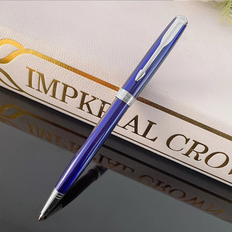 Classic Design Brand PARKER Metal Ballpoint Pen Blue Ink Business Office Signature Ballpoint Pens