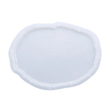 DIY Crystal Epoxy Resin Mold Irregular Oval Tray Coaster Mirror Silicone Mold For Resin Fruit Plate Disc Home Decoration Molds