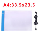 A2/A3/A4/A5 Ultra-Thin Portable LED Light Box Tracer USB Power Cable Artcraft Tracing Light Pad for Drawing, Sketching