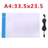 A2/A3/A4/A5 Ultra-Thin Portable LED Light Box Tracer USB Power Cable Artcraft Tracing Light Pad for Drawing, Sketching