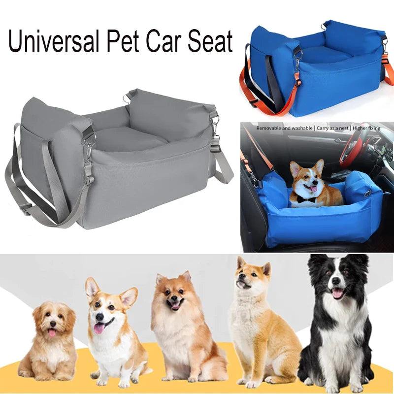 Dog Car Seat for Small Dogs Fully Detachable and Washable Pet Dog Car seats Soft Dog Booster Sofa Travel Carrier Bed