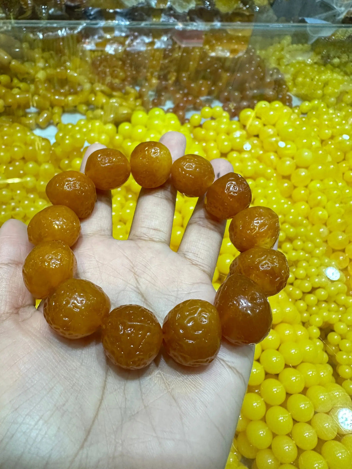 Natural Raw Amber Bracelet Men Women Healing Gemstone Fine Jewelry Genuine Baltic Ambers Tumbled Stone Bracelets Bangles