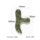 Natural Xiuyan Jade Foot Massager Scraping Gua Sha Acupuncture Shiatsu Tool Massage Instrument Therapy Relieve Stress