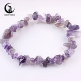 Stretch Natural 5-8mm Chips Bead Bracelet Healing Crystal Energy Fashion Jewelry for Women Men Girl Birthday Gift