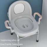 Foldable Elderly Toilet Seat Chair Height Adjustable Adult Commode For Disabled Pregnant Mobility Aids Toilet Stool