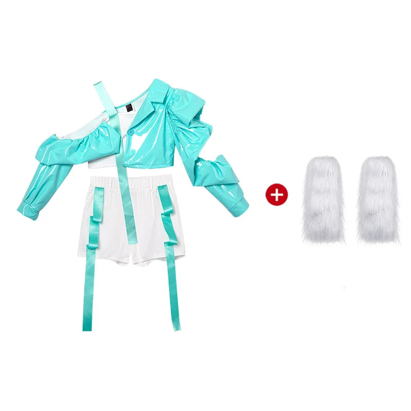 K-PoP Clothes Children's fashion jazz dance clothing girl model catwalk costume set children's cool clothes autumn and winter