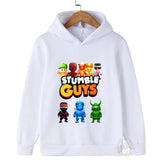 Kids Anime Stumble Guys Hooded Sweatshirts Long Sleeve Pullover Boys Girls Game Print Hoodies Stumble Guys Children Hoodie Tops