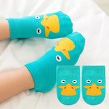 4Pairs/lot Cute Cartoon Non-slip Baby Socks Newborn Toddler Animal Design Kids Boy Girls Socks 0-4 Years