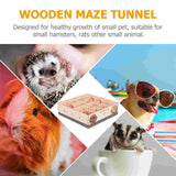 Hamster Maze, Multi- Chamber Hamster House Maze Rat Hideouts Tunnel Exploring Toys for Hamster Gerbils Mice Size