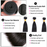 Peruvian Bone Straight Hair Bundles Deal Natural Straight Human Hair Bundle 8-40 Inch Raw Human Hair Extensions For Black Women