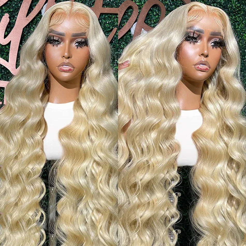 30 40 Inch 613 Honey Blonde Color Wig13x4 13x6 HD Transparent Lace Front Wigs For Women Body Wave Frontal Closure Human Hair Wig