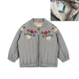 2024 INS KS Baby Boys Cartoon Cotton Outwear Kids Winter Clothes Toddler Girl Lambswool Jacket Embroidery Coat Flight Suit