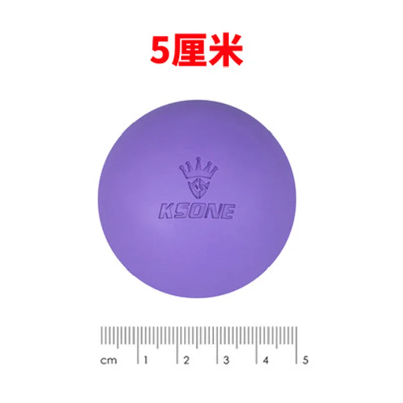 Rubber Fascia Massage Ball Yoga Fitness Muscle Relaxation Pain Relief Lacrosse Massage Ball Portable Physiotherapy Ball