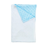 DHL30pcs Sublimation DIY White Blank Short Plush Double Layer Baby Blanket Size 30*40Inch