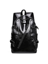 Business leather Travel Leisure Student large capacity men's laptop backpack school bags  Polyester  Softback  Mainland China