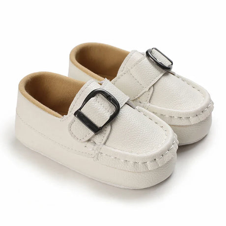 Newborn Baby Shoes Boy Girl Classical Sport Soft Sole PU Leather Multi-Color First Walker Casual Sneakers White Baptism Shoes