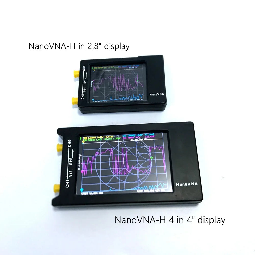 Hugen NanoVNA-H4 Vector Network Antenna Analyzer, Spectrum Analyzer, 4" Display 10KHz-1.5GHz MF HF VHF UHF Antenna Tuner