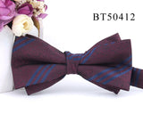 New Suits Bowtie For Groom Fashion Striped Bow tie For Men Women Bow knot Adult Wedding Bow Ties Cravats Groomsmen Bow ties