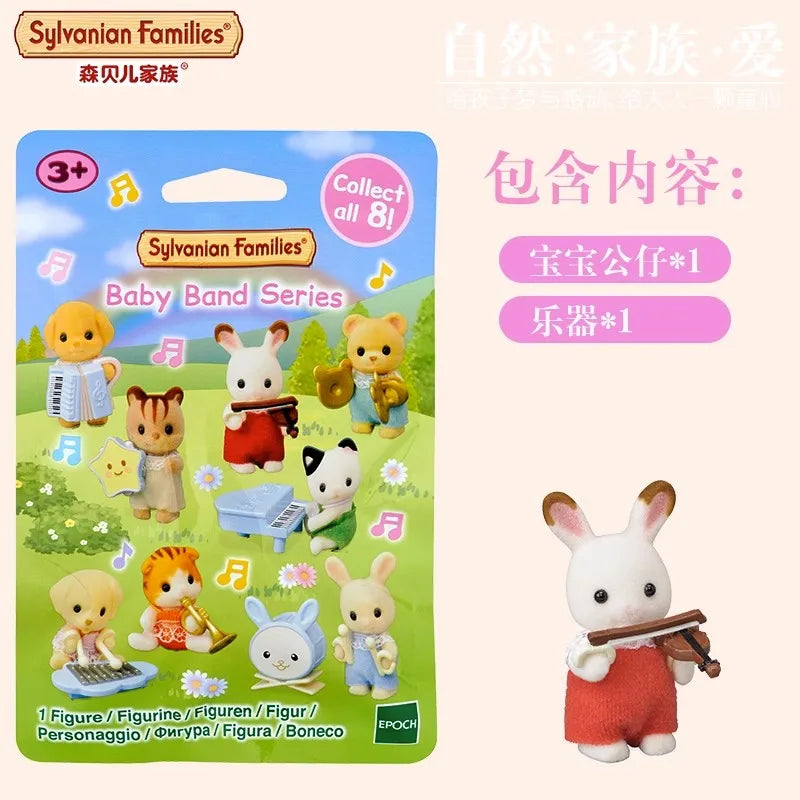 4cm Sylvanian Families Baby Band Series Mini Figure Random Blind Box Mystery Box Surprise 5325 5382 5699 5465 Pvc Kids Toys