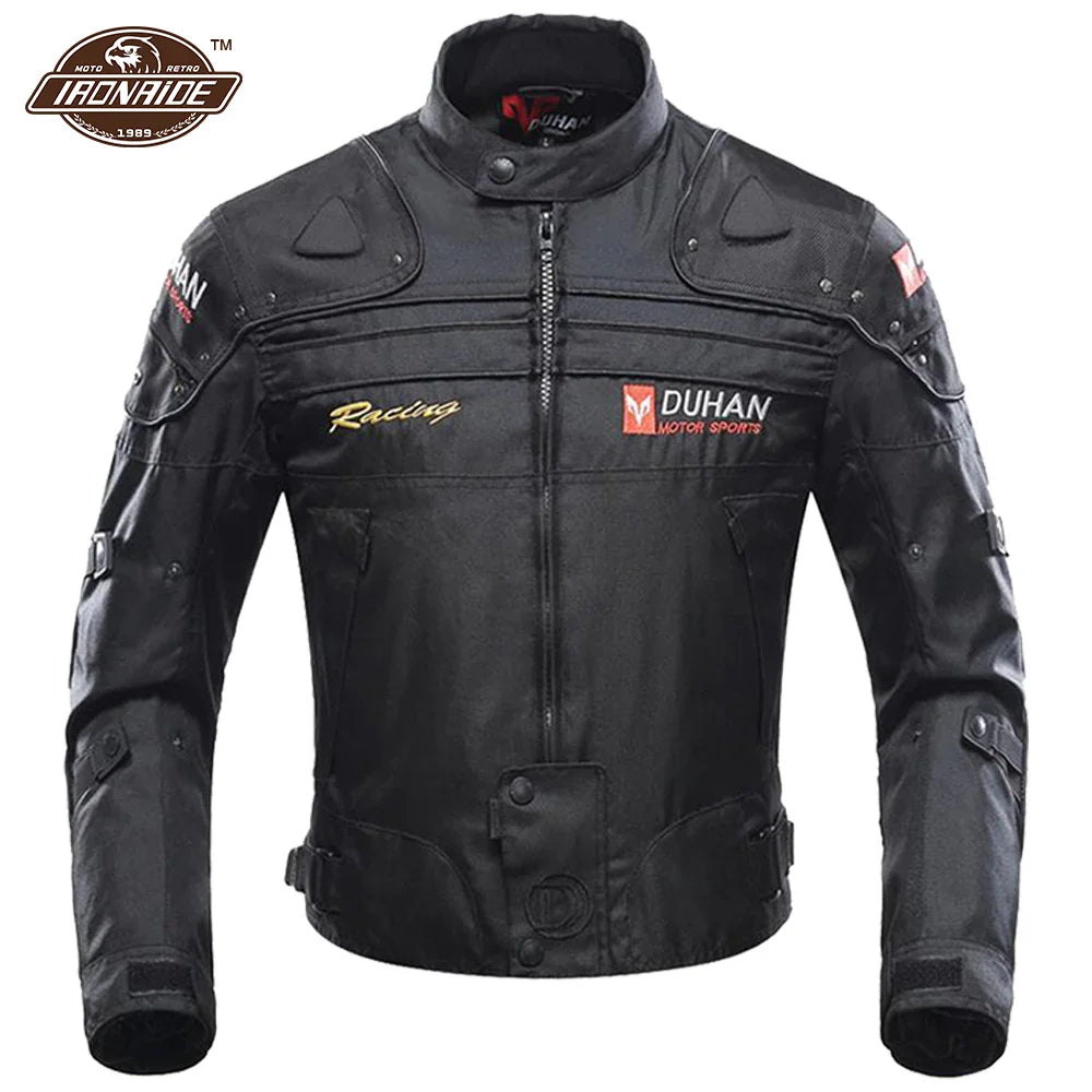 DUHAN Windproof Motocross Jacket Motorcycle Pants Men Motorcycle Jacket Wear-resistant Body Armor Moto Clothing For Winter