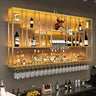 Club Hanging Wine Cabinet Shelf Whisky Liquor Display Metalic Bar Cabinet Industrial Modern Armario Para Vinos Home Furniture