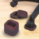 5pcs Office Chair Wheel Stopper Furniture Caster Cups Hardwood Floor Protectors Anti Parts for Roller Feet Anti Noisy Slip Mat