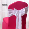 10/100pcs Satin Chair Bow Sashes Wedding Chair Knots Ribbon Butterfly Ties For Party Event Hotel Banquet Home Decoration