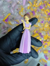 Genuine Disney Princess Rapunzel Figure Doll Assembly Toy Ornaments Accessories Fantasy Figurines Children Present