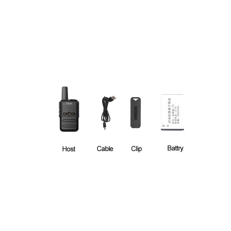 2pcs Mini Toy 1~5 Km UHF Gift Two Way Transceiver 1S 2S  Tablet Colorful Fuselage New Kids Talki Walki Walkie Talkie Radio