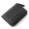 Custom Letters Genuine Leather Zipper Card Holder Large Capacity Fashion Women's Organ Card Sleeve Bag Small Wallet Coin Purse