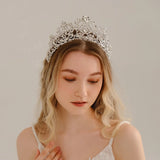 Rhinestone Tiaras and Crowns Crystal Bridal Wedding Hair Jewelry for Women Hair Accessories Party Bride Headpiece Bridesmaid