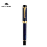 Jinhao 100 Fountain Pen Transparent Color Resin luxury Pens M/F/EF/1.0mm Extra Fine Nib Office School Supplies Stationery Gift