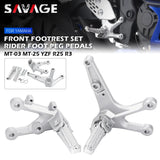 2022 Front Footrest Foot Peg Pedal For YAMAHA YZF R25 R3 MT25 MT03 2014-2023 Motorcycle Left Right Bracket YZFR25 YZFR3