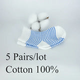 1 Pairs Sets 0-6M Baby Blue Striped Socks