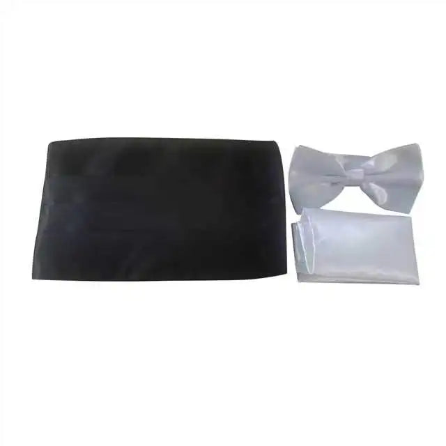 Ikepeibao Men's Classic Black Cummerbund Adjustable for a Tuxedo Formal Wide Cummerbund Belt Corset For Male Party Prom Wedding