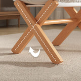 Household Foldable Solid Wood Low Stool Living Room Sofa Stool Bench Foot Stool Balcony Tatami Stool Door Shoe Stool