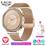 LIGE Luxury Smart Watches For Women Bluetooth Call Connected Phone Women Watch Health Monitor Sports Smartwatch 2023 Women Gift