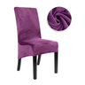 1/2/4/6 Pieces Real Velvet Fabric XL Size Chair Cover Big Size Long Back Europe Style Seat Chair Covers For Restaurant Hotel