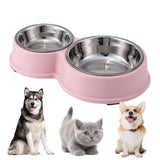 Pet Food Bowls Dog Water Bowl Puppy Feeding Bowls With Detachable Bowls Non Skid Food Bowls Dog Feeding Watering supplies