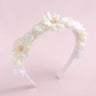 Artificial Flower Hairbands for Girls Trendy Pearl Cute Kids Headband Flowers Wreath Crown Party Headwear Hair Accessories