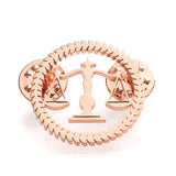 Qi Qi Wu Libra Balance Advocate Lawyer Brooch Justice and Equity Symbol For Men's Shirt Jewelry Lawyers Judge Steel Lapel Pin