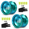 LESHARE Yoyo Ball Aluminum String Trick YoYo Balls Competitive Yo Yo Gift with Bearing Strings and Gloves Classic Toys