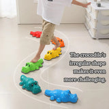 Children Crocodile Balance Stone Montessori Toys Sensory Integration Training Outdoor Play Social Activities Parish Sports Toys