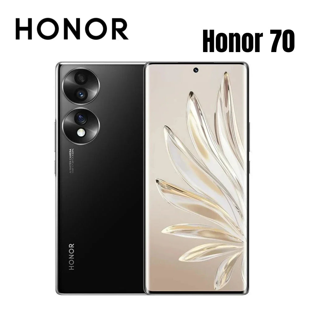 Global ROM,HONOR 70,Smartphone Android,6.67 inch 256GB/512GB ROM 54MP Camera Mobile phones 5G Network NFC Google Play Store